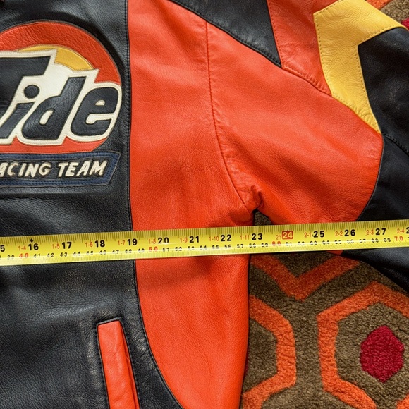 MAKE OFFER! Tide Racing Team Leather Jacket Men's Small/Med coat - Picture 5 of 11